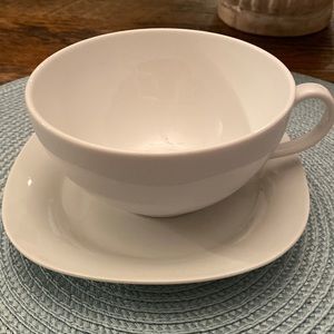 Crate and Barrel Mug and small plate
